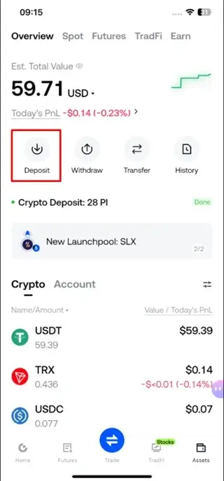 FOMO App money cash out