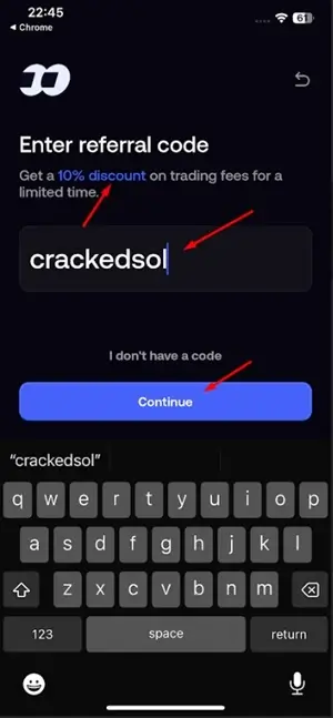 FOMO App registration