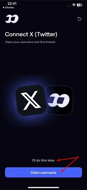 FOMO App set up