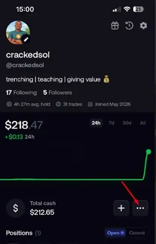 FOMO App withdrawal
