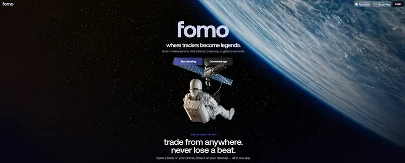 What is the FOMO App home