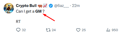 crypto slang gm