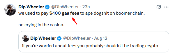 crypto slang terms GAS FEES