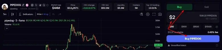 Fomo app trading fees