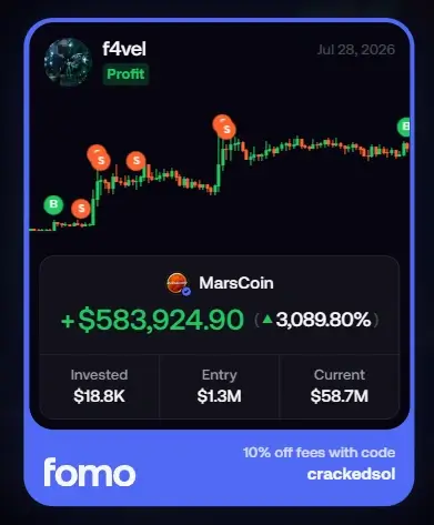 marscoin memecoins on fomo app