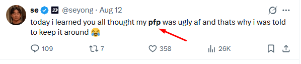 meme coin slang PFP