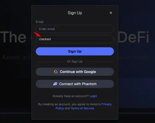 Axiom referral code benefits