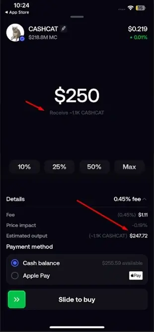 Fomo swap fees