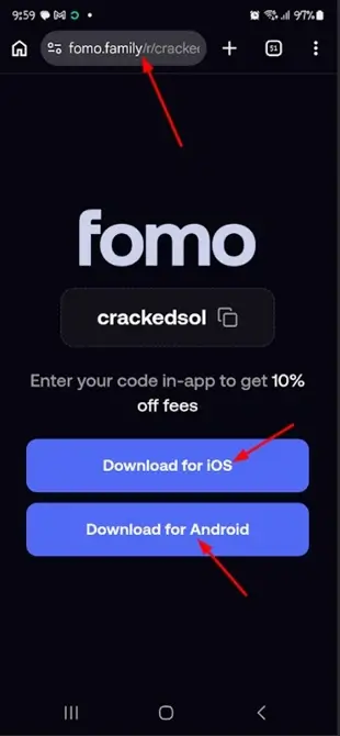 downloading fomo app in the uk