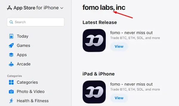 fomo account DOWNLOAD