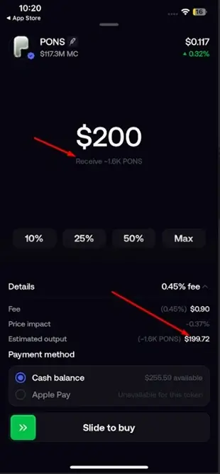 the Fomo bridge fees
