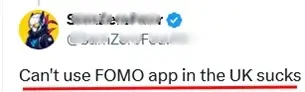 users in uk fomo app